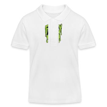 Fruchtig Orangen für einen Kiwi Liebhaber - Kinder Organic Poloshirt Mini Sprinter von Stanley/Stella - Weiß - Vorne