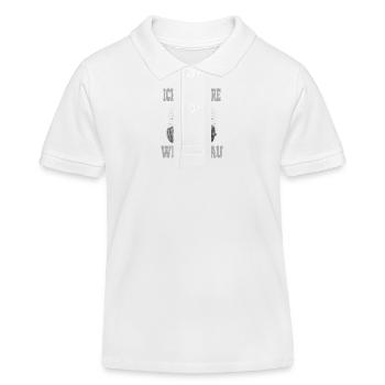 Ich trainiere wie die Sau Schwein Fitness-Studio - Kinder Organic Poloshirt Mini Sprinter von Stanley/Stella - Weiß - Vorne