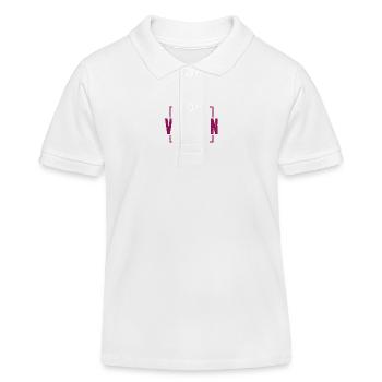 Ski Snowboard Montagne Vacances Neige Freestyle - Polo enfant bio Stanley/Stella - blanc - Devant