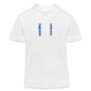 Ski Snowboard Montagne Vacances Neige Freestyle - Polo enfant bio Stanley/Stella - blanc - Devant