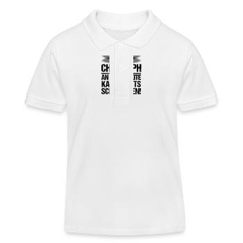 Vorname Chris Christoph - Kinder Organic Poloshirt Mini Sprinter von Stanley/Stella - Weiß - Vorne