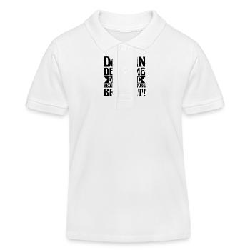 First name Damian - Kids Organic Polo Shirt by Stanley/Stella - white - Front