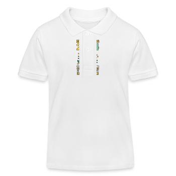 1. Klasse Schulkind Schulanfang Einschulung - Kinder Organic Poloshirt Mini Sprinter von Stanley/Stella - Weiß - Vorne