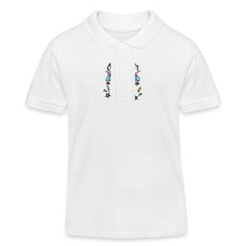 Kita Abgänger Schulanfang Schulkind Einschulung - Kinder Organic Poloshirt Mini Sprinter von Stanley/Stella - Weiß - Vorne