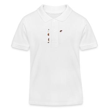 Murmeltier für einen Murmeltier Liebhaber - Kinder Organic Poloshirt Mini Sprinter von Stanley/Stella - Weiß - Vorne