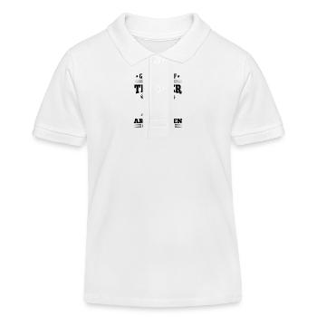 Tischler Gott erschuf Tischler Architekten auch - Kinder Organic Poloshirt Mini Sprinter von Stanley/Stella - Weiß - Vorne