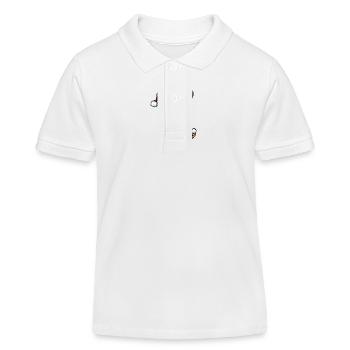 Leopard Weihnachten - Kinder Organic Poloshirt Mini Sprinter von Stanley/Stella - Weiß - Vorne