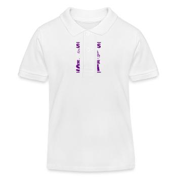 Tiger - Africa - Wilderness - Nature Conservation - Kids Organic Polo Shirt by Stanley/Stella - white - Front