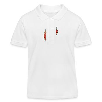 67 Number Christmas Biscuit - Kids Organic Polo Shirt by Stanley/Stella - white - Front