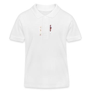 Indianer Häuptling Totenkopf - Kinder Organic Poloshirt Mini Sprinter von Stanley/Stella - Weiß - Vorne