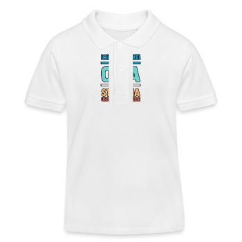 Ich Habe Zwei Titel Oma Und Stiefoma - Kinder Organic Poloshirt Mini Sprinter von Stanley/Stella - Weiß - Vorne