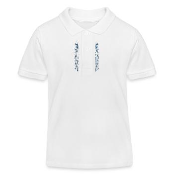 Bibelvers Jesus Psalm 23 - Kinder Organic Poloshirt Mini Sprinter von Stanley/Stella - Weiß - Vorne
