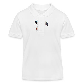 Jack Russel Terrier Hund Portrait - Kinder Organic Poloshirt Mini Sprinter von Stanley/Stella - Weiß - Vorne