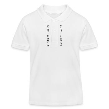 Meine Enkelkinder sind meine Lieblingsgroßmutter Oma - Kinder Organic Poloshirt Mini Sprinter von Stanley/Stella - Weiß - Vorne