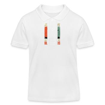 Just A Boy Who Loves Black Labs - Kinder Organic Poloshirt Mini Sprinter von Stanley/Stella - Weiß - Vorne