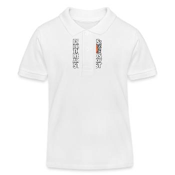 Rothaarige Rothaarige Irische Sommersprossen Ingwer Rothaarige - Kinder Organic Poloshirt Mini Sprinter von Stanley/Stella - Weiß - Vorne