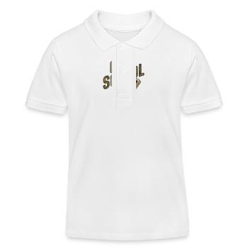 Klassisches Klapphandy, Vintage-Handy, Handy - Kinder Organic Poloshirt Mini Sprinter von Stanley/Stella - Weiß - Vorne