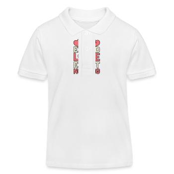 Mitgefühl Menschlichkeit Motivation Empathie Güte - Kinder Organic Poloshirt Mini Sprinter von Stanley/Stella - Weiß - Vorne
