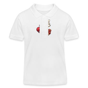 Amoureux des animaux Boxe Match Sport Boxer de combat - Polo enfant bio Stanley/Stella - blanc - Devant