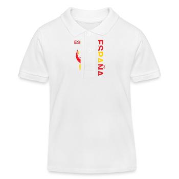 Fan der spanischen Fußballnationalmannschaft - Kinder Organic Poloshirt Mini Sprinter von Stanley/Stella - Weiß - Vorne