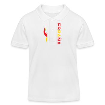 Fan der spanischen Fußballnationalmannschaft - Kinder Organic Poloshirt Mini Sprinter von Stanley/Stella - Weiß - Vorne