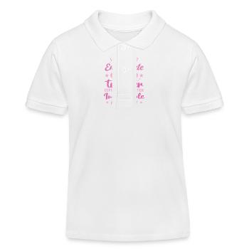 Une Super Enseignante - Cadeau enseignante - Polo enfant bio Stanley/Stella - blanc - Devant