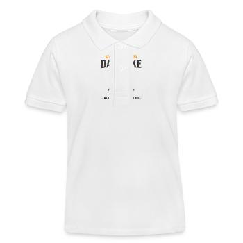 Papa Witz Champion Lustiger Vatertag Spruch - Kinder Organic Poloshirt Mini Sprinter von Stanley/Stella - Weiß - Vorne