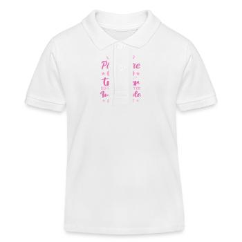 Ein Super-Klempner - Klempner-Geschenk - Kinder Organic Poloshirt Mini Sprinter von Stanley/Stella - Weiß - Vorne