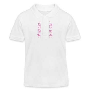 Une Super Escrimeuse - Cadeau escrimeuse - Polo enfant bio Stanley/Stella - blanc - Devant