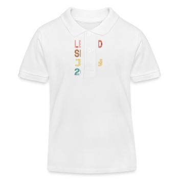 Vintage Legend Since July 2008, 17th birthday - Kids Organic Polo Shirt by Stanley/Stella - white - Front