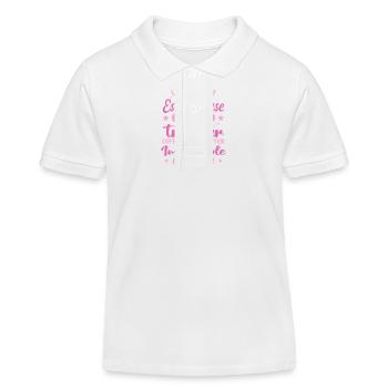 A Super Climber - Climber Gift - Kids Organic Polo Shirt by Stanley/Stella - white - Front