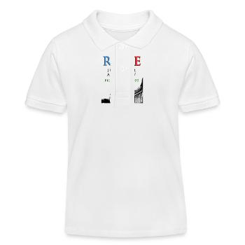 Rom 2025 JubileePilger der Hoffnung Englischer Klassiker - Kinder Organic Poloshirt Mini Sprinter von Stanley/Stella - Weiß - Vorne