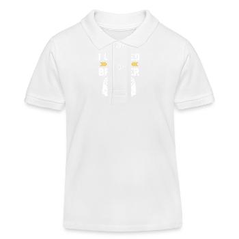 Ich bin zu Big Brother 2025 aufgestiegen lustige Gamer-Kinder - Kinder Organic Poloshirt Mini Sprinter von Stanley/Stella - Weiß - Vorne