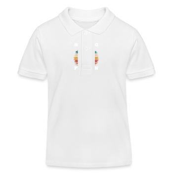 Funny Tabby Cat Not A Morning Purrson - Kids Organic Polo Shirt by Stanley/Stella - white - Front