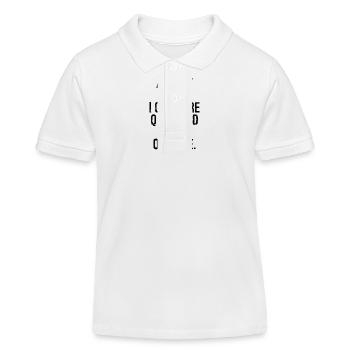 En vieillissant, je deviens plus silencieux et j’observe simplement - Polo enfant bio Stanley/Stella - blanc - Devant