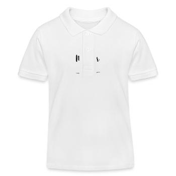Petit monstre timide Süßes Monster - Polo enfant bio Stanley/Stella - blanc - Devant