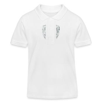 Digitales Shield-Protokoll - Kinder Organic Poloshirt Mini Sprinter von Stanley/Stella - Weiß - Vorne