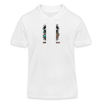 DON'T EVEN THINK ABOUT IT - Kids Organic Polo Shirt by Stanley/Stella - white - Front