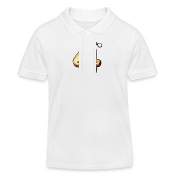 4 Zahl Weihnachten Keks - Kinder Organic Poloshirt Mini Sprinter von Stanley/Stella - Weiß - Vorne