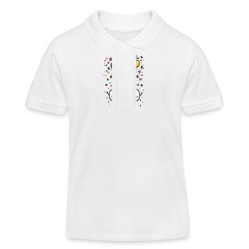 Joie de carnaval avec des confettis - Polo enfant bio Stanley/Stella - blanc - Devant