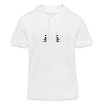 Weihnachtsbaum Weihnachten - Kinder Organic Poloshirt Mini Sprinter von Stanley/Stella - Weiß - Vorne