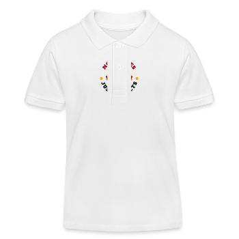 Keine Ausreden, nur Ergebnisse, Fitness, Motivation - Kinder Organic Poloshirt Mini Sprinter von Stanley/Stella - Weiß - Vorne
