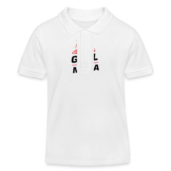Grill Mafia Grillen Spruch - Kinder Organic Poloshirt Mini Sprinter von Stanley/Stella - Weiß - Vorne