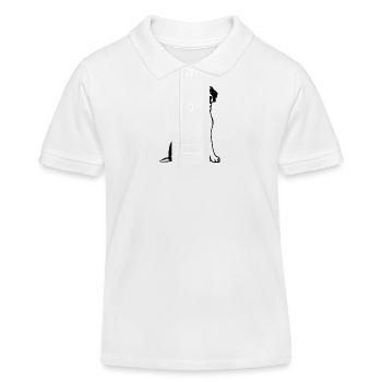 Saint Bernard Dog - Kids Organic Polo Shirt by Stanley/Stella - white - Front
