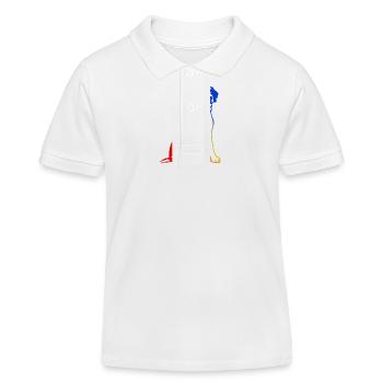 Saint Bernard Dog - Kids Organic Polo Shirt by Stanley/Stella - white - Front