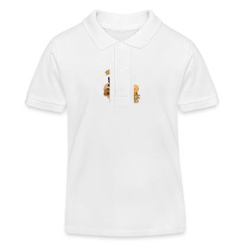 NiCht Jetzt - denk Quak an Urlaub Ente - Kinder Organic Poloshirt Mini Sprinter von Stanley/Stella - Weiß - Vorne