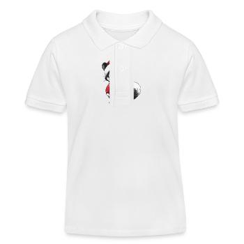 Stinktier Weihnachten - Kinder Organic Poloshirt Mini Sprinter von Stanley/Stella - Weiß - Vorne
