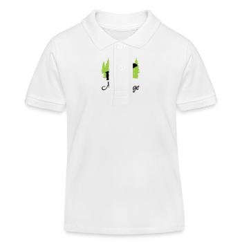 "Nervensäge: Charmante Unruhe" - Kinder Organic Poloshirt Mini Sprinter von Stanley/Stella - Weiß - Vorne