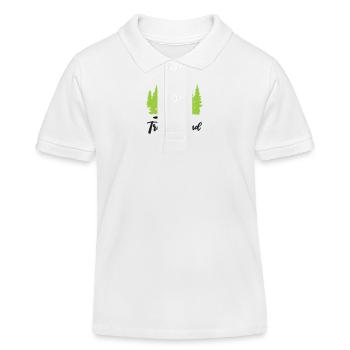 "Treuer Hund: Loyale Begleitung" - Kinder Organic Poloshirt Mini Sprinter von Stanley/Stella - Weiß - Vorne