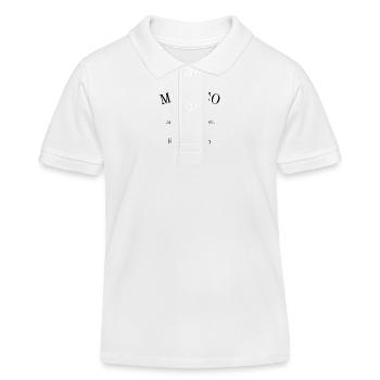 Monaco - Tennis - France - Souvenir - Polo enfant bio Stanley/Stella - blanc - Devant